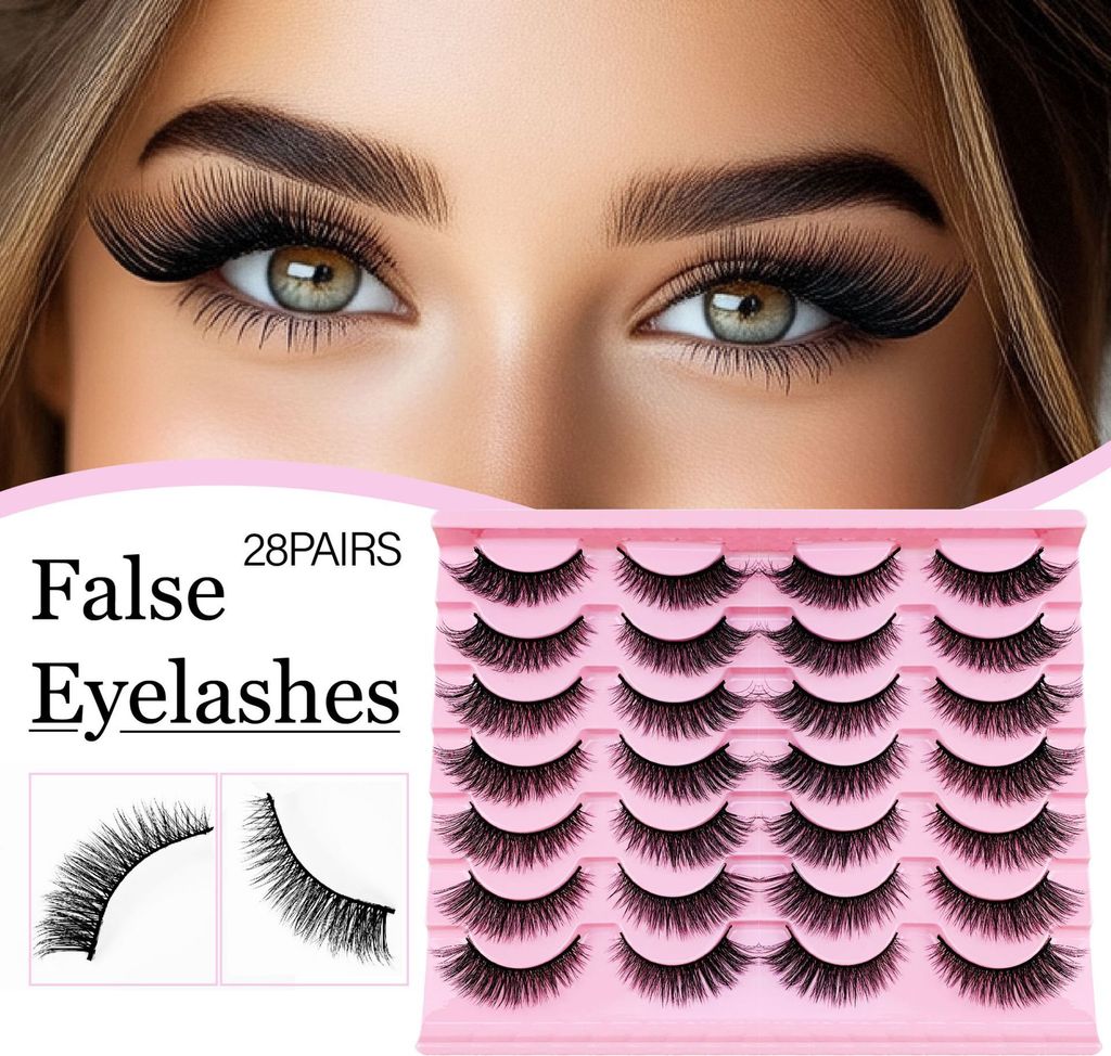 INF Black Terrier Lashes FH03 (14 Paar) - Natürliche & Voluminöse 3D Falsche Wimpern