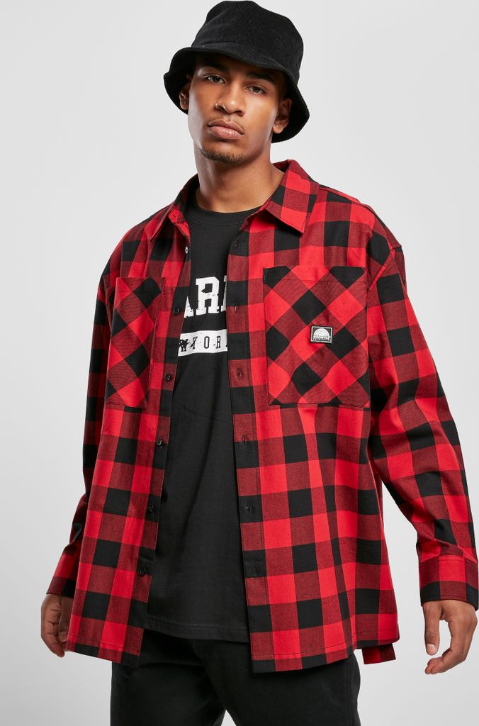 Southpole Hemd Check Flannel Shirt Red-L