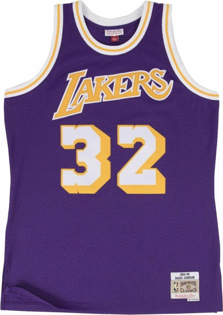 Mitchell & Ness Tshirts Nba Los Angeles Lakers Swingman Jersey Magic Johnson, SMJYGS18176LALPURP84EJH, Größe: 173