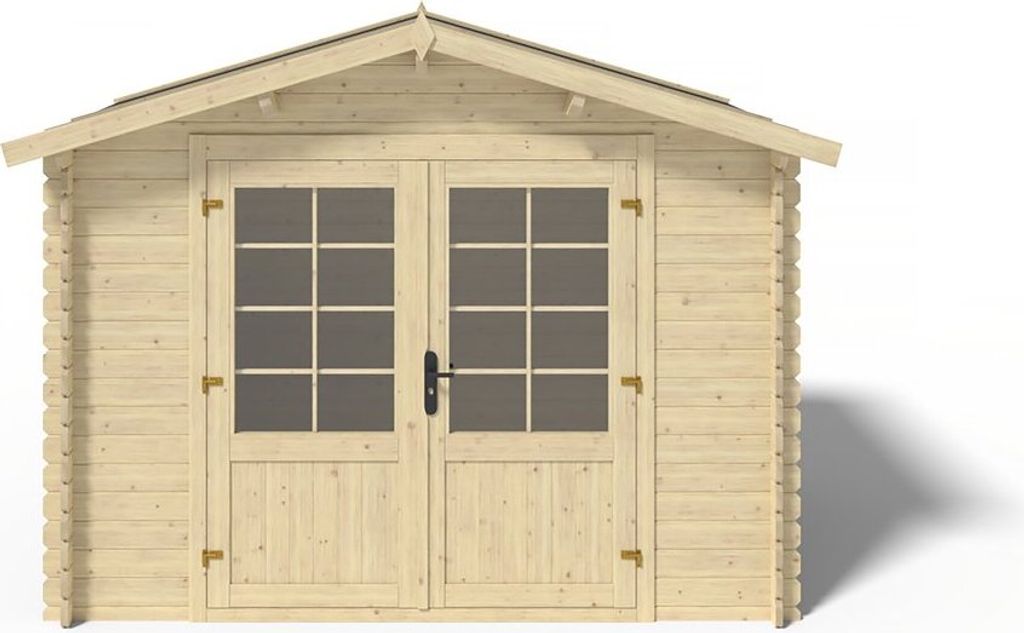 Elbrus-Gartenhaus mit Veranda-Option, 322 x 223 x 235 cm