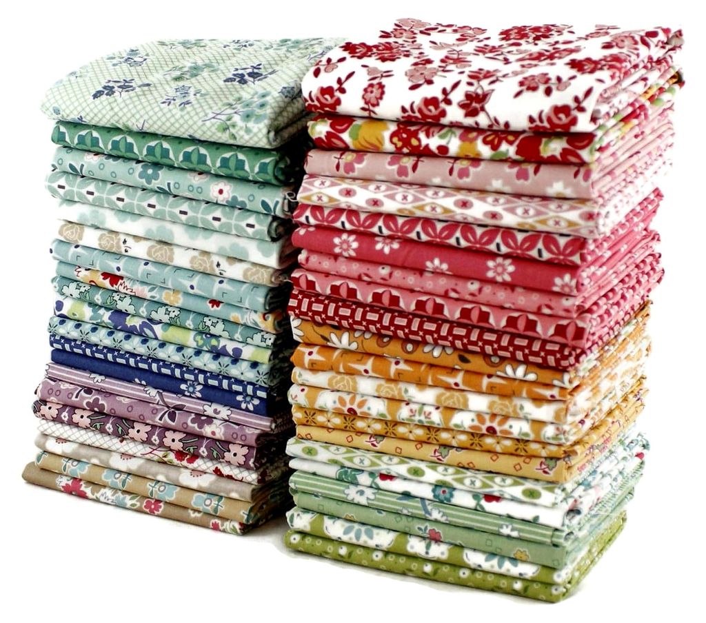 Bee Vintage Fat Eighth Bundle (40 Stück) von Lori Holt für Riley Blake 9 x 21 Zoll (22,86 cm x 53,34 cm) Stoffschnitte