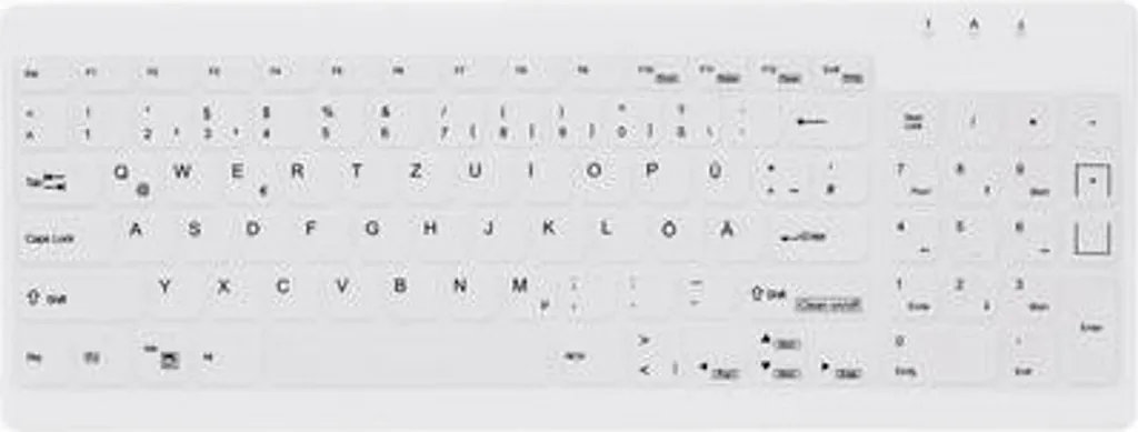 Clavier médical lavable Active Key AK-C7012 blanc avec membrane USB - 4