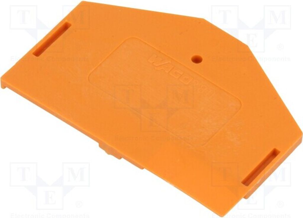 3x Grenz-/Trennplatte orange 2,5x36,5x50,5mm 280-313 Schienen-Steckverbinder