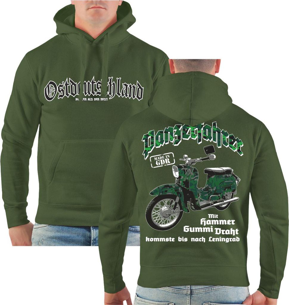 Herren Kapuzenpullover Panzerfahrer Ostdeutschland