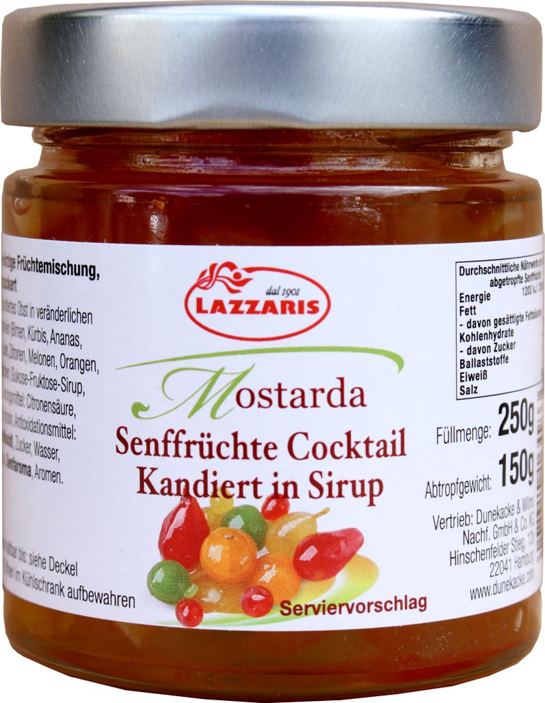 Cocktail de fruits à la moutarde, 250 g Image du produit 