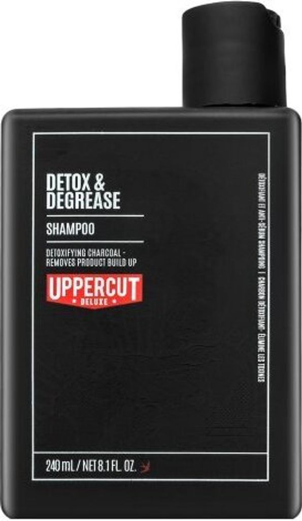 Uppercut Deluxe Detox & Degrease Shampoo Reinigungsshampoo für schnell fettendes Haar 240 ml