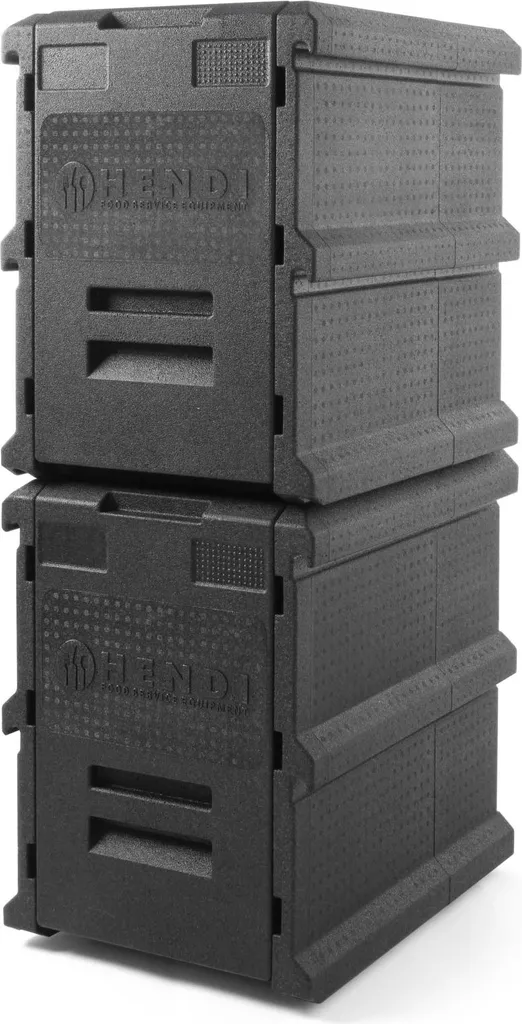 Transport de repas chaud avec la Thermobox Frontloader Hendi 100L Pro - 3