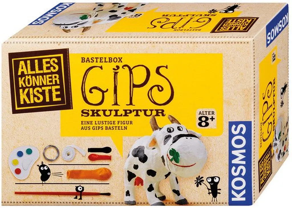 Sculpture en Plâtre Kit DIY Créatif Facile pour Débutants dès 8 Ans 1kg