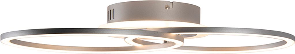 Reality LED Deckenleuchte VENIDA titanfarbig, Acryl weiß Produktbild 17