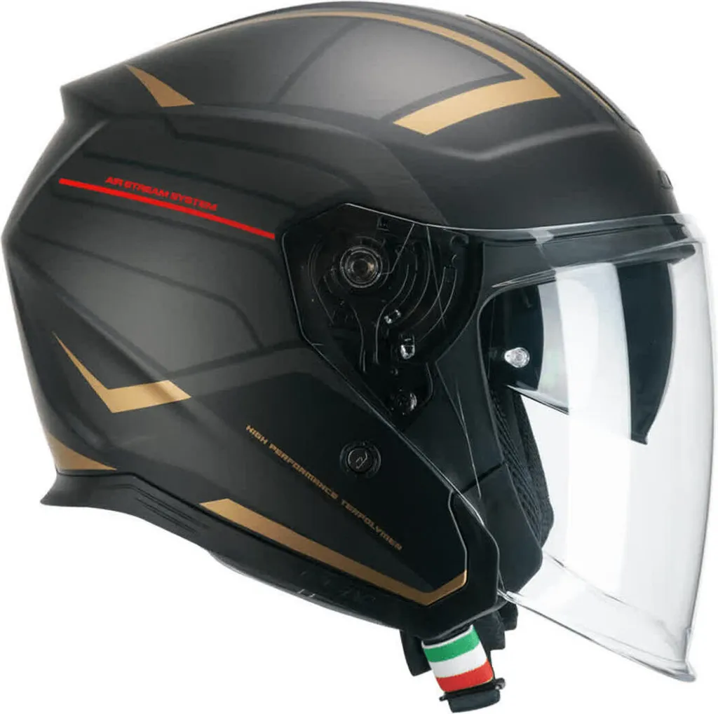 Casque Jet CGM 136S RNA Race Gris Mat Rouge Taille XS pour Moto