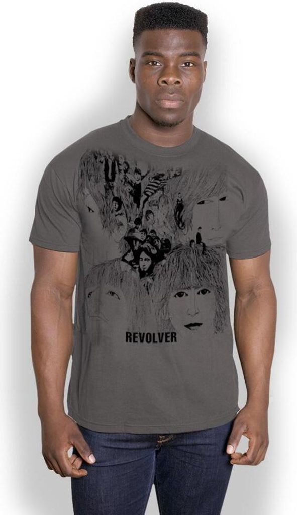 The Beatles - "Revolver" T-Shirt für Herren/Damen Uni RO2049 (XL) (Anthrazit)
