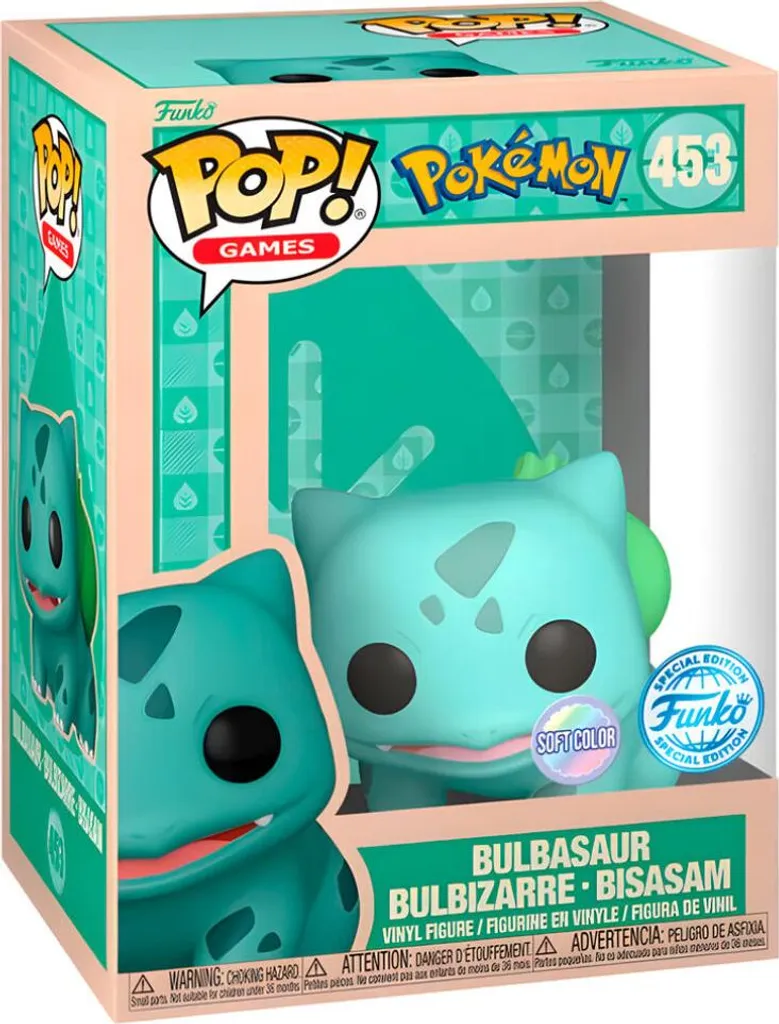 Figurine de Collection Pokémon Bulbizarre Bulbasaur Pop en Vinyle 9cm