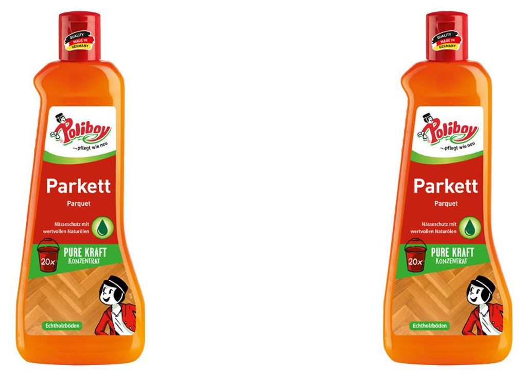 Poliboy Parkett Pflege Konzentrat 2er Set - 1L, Inhalt Produktbild 