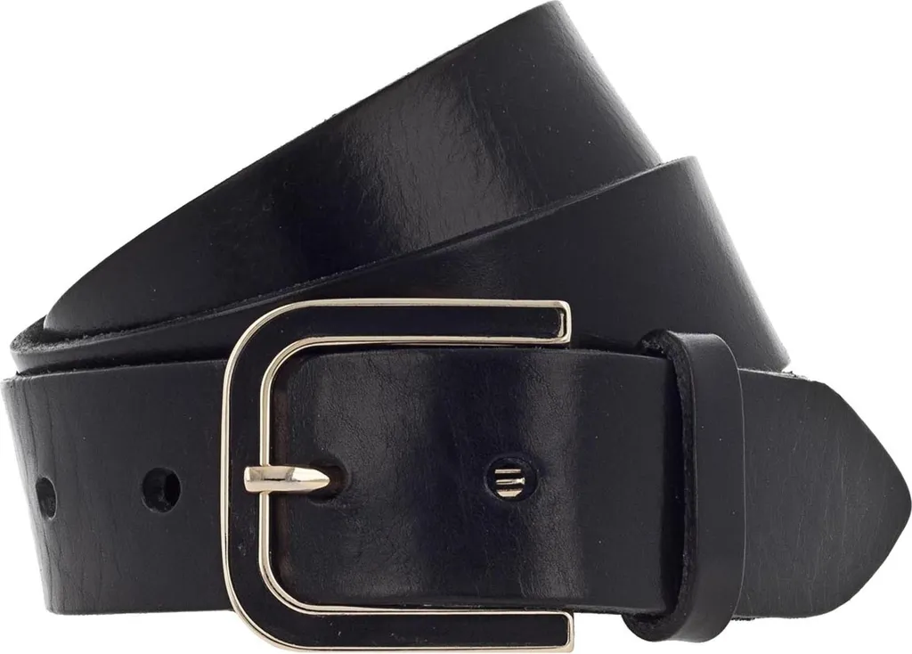 Vanzetti 35mm Leather Belt W80 Black - Cintura Uomo Professionale Nero