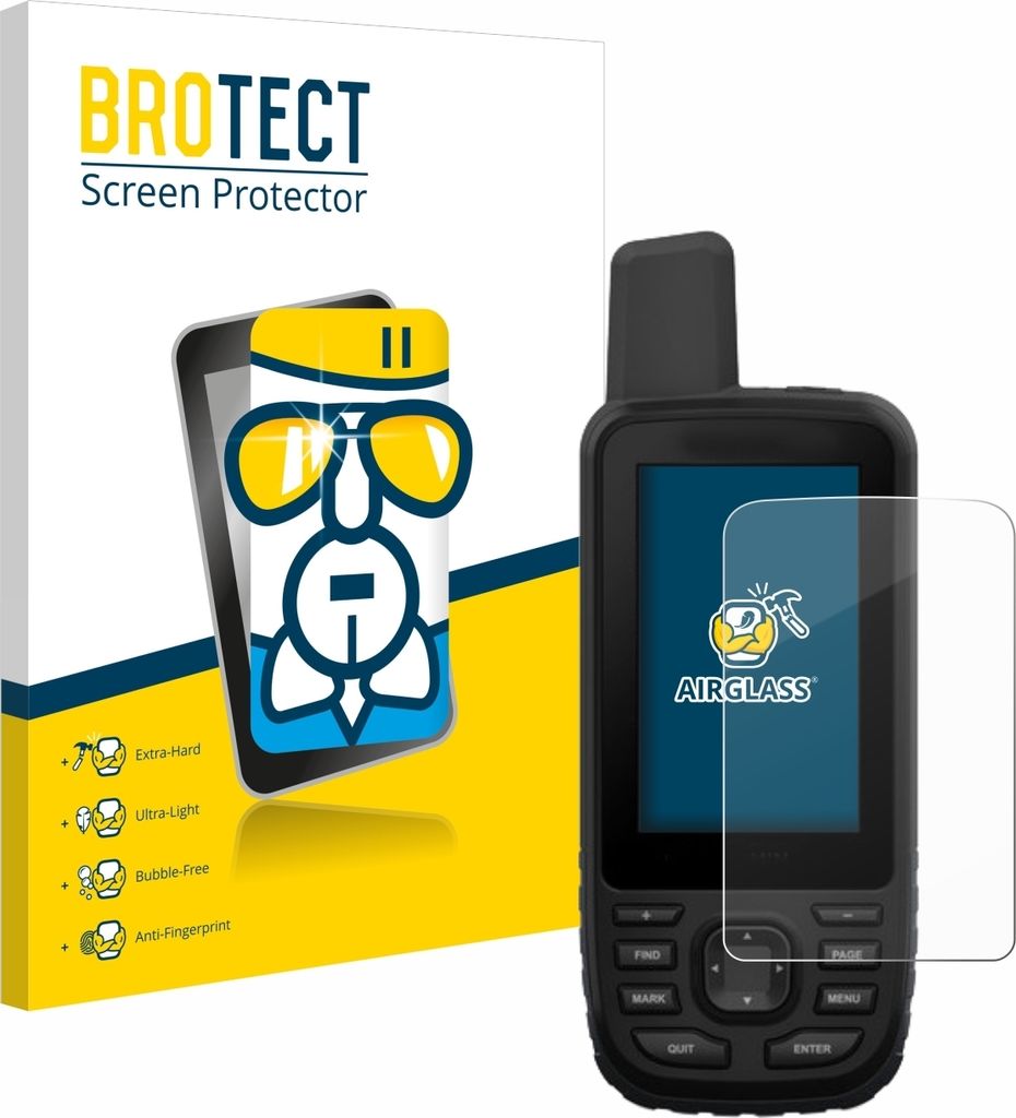 BROTECT Schutzglas für Garmin GPSMAP 66st Schutzfolie Panzer Folie Glas Display Schutz klar