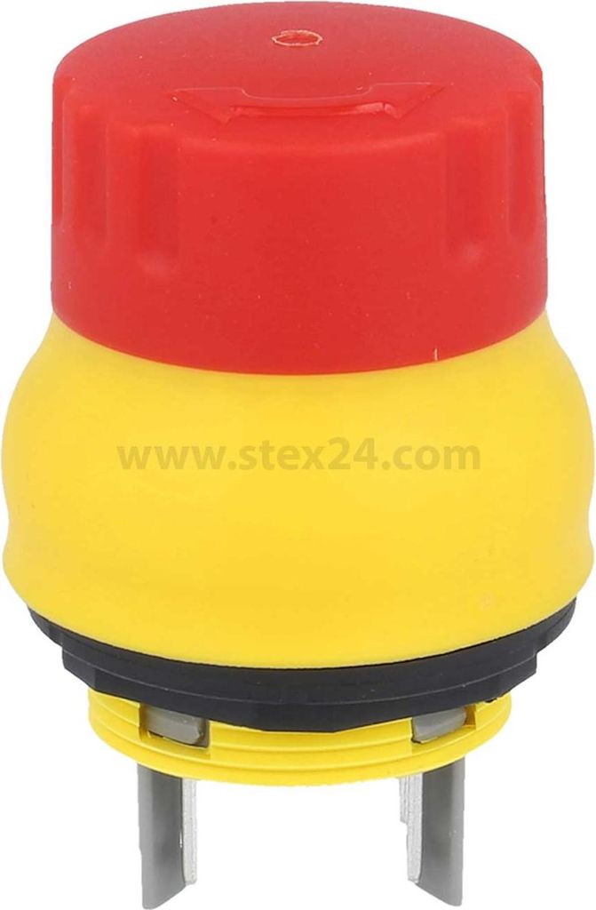 Georg Schlegel Not-Aus-Schalter / Not-Halt-Taster für Hygiene-Bereiche, 2Ö + 1S rund, SHORTRON Flachstecker 2,8mm x