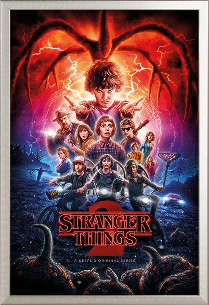 Regalo Stranger Things: Poster Stagione 2 + Cornice Shinsuke Argento