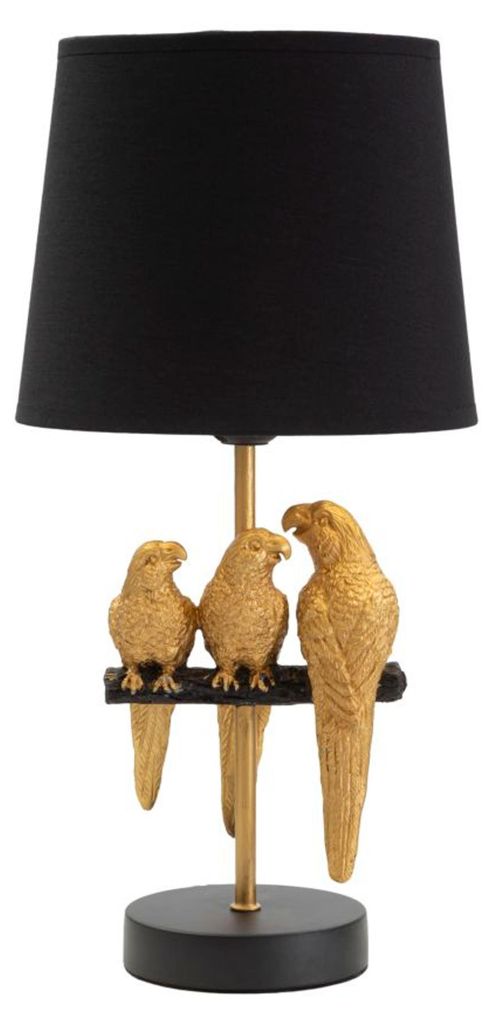 Mauro Ferretti Nachttischlampe Papageien E27 Ø 20x39 cm Produktbild 