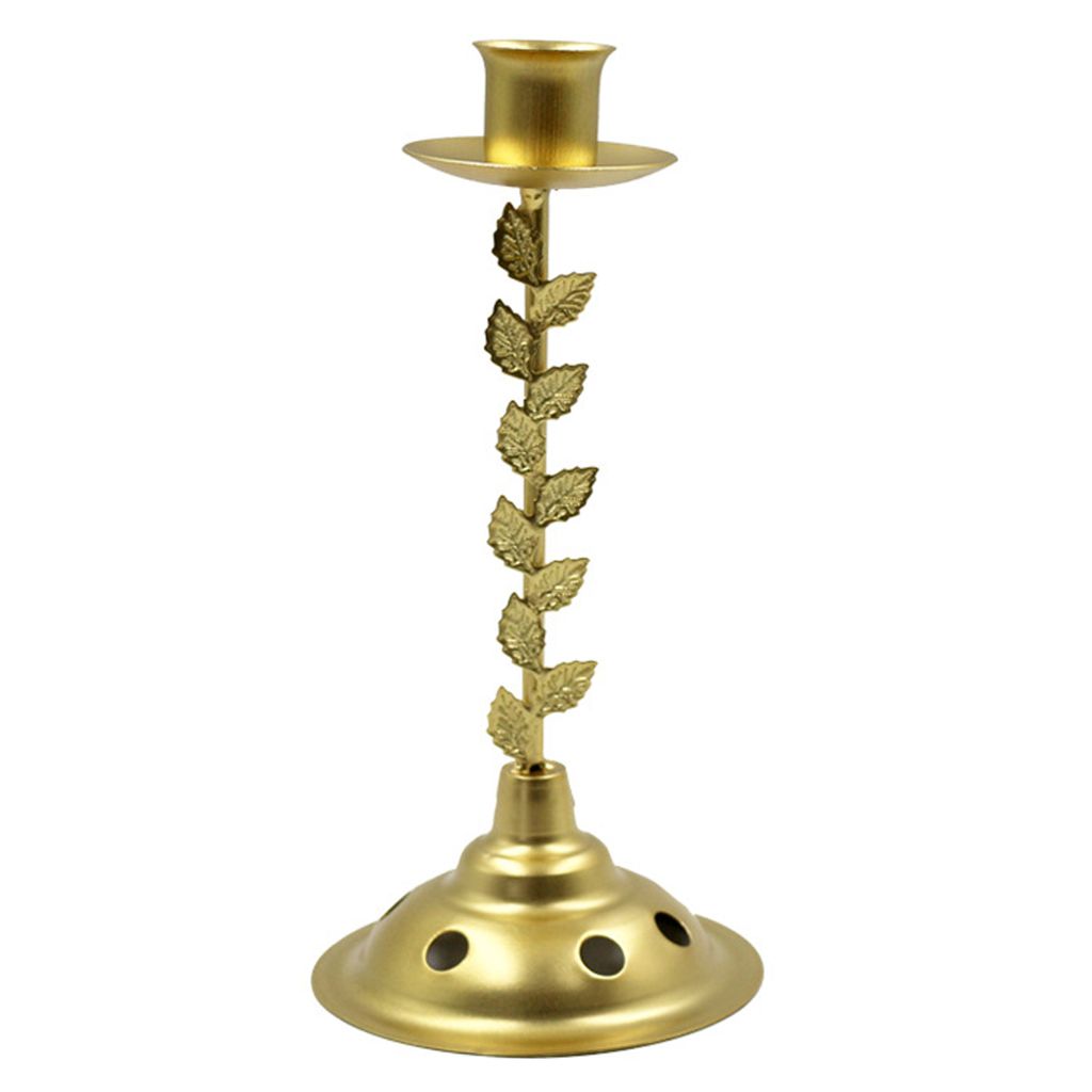 Kerzenhalter umweltfreundlich fadeless schmiedeeisernen Desktop-Kerzenständerdekor für Schlafsaal-Golden