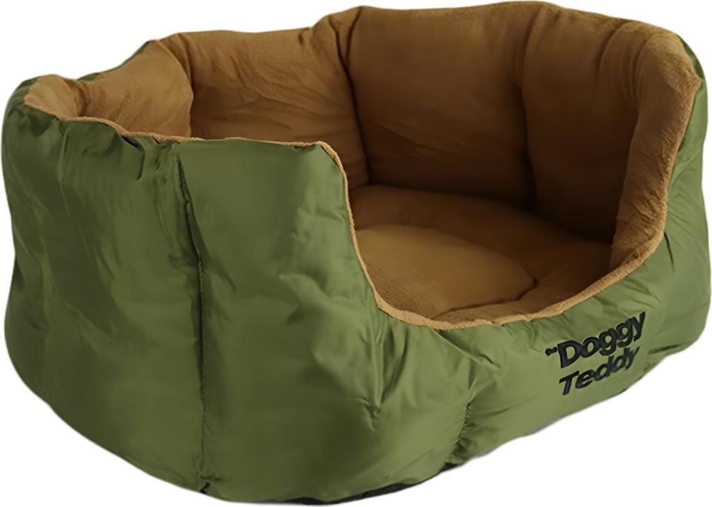 Pet-Joy Products Hundekorb Doggy Teddy X-Treme Olive Green, Größe: M