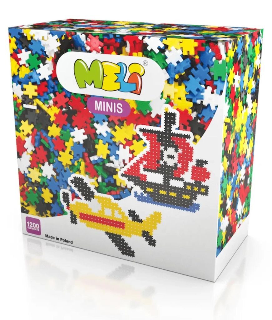 Meli Minis 1200-teiliges Baustein-Set – Kreativer Produktbild 