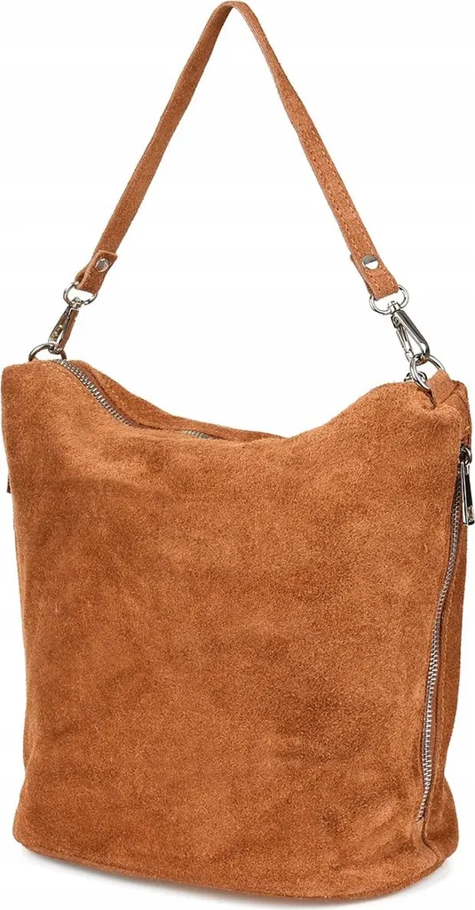 Grand sac cabas femme en cuir et daim souple chic intérieur spacieux