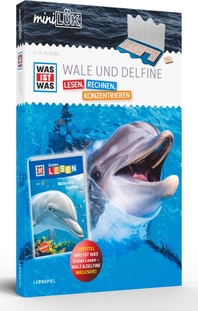 miniLÜK-Set. WAS IST WAS Wale und Delfine Lesen, Rechnen, Konzentrieren 1. Klasse