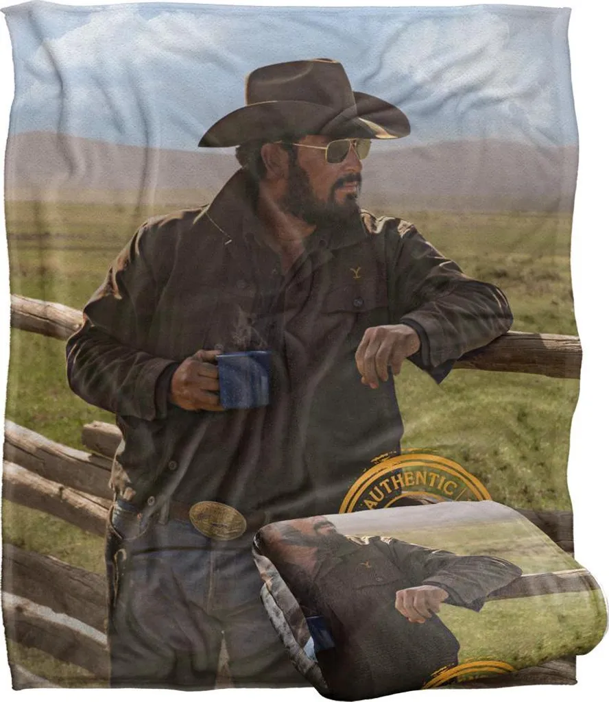 Couverture Yellowstone Café TV24028 Soyeuse et Supersoft Taille Unique - 2