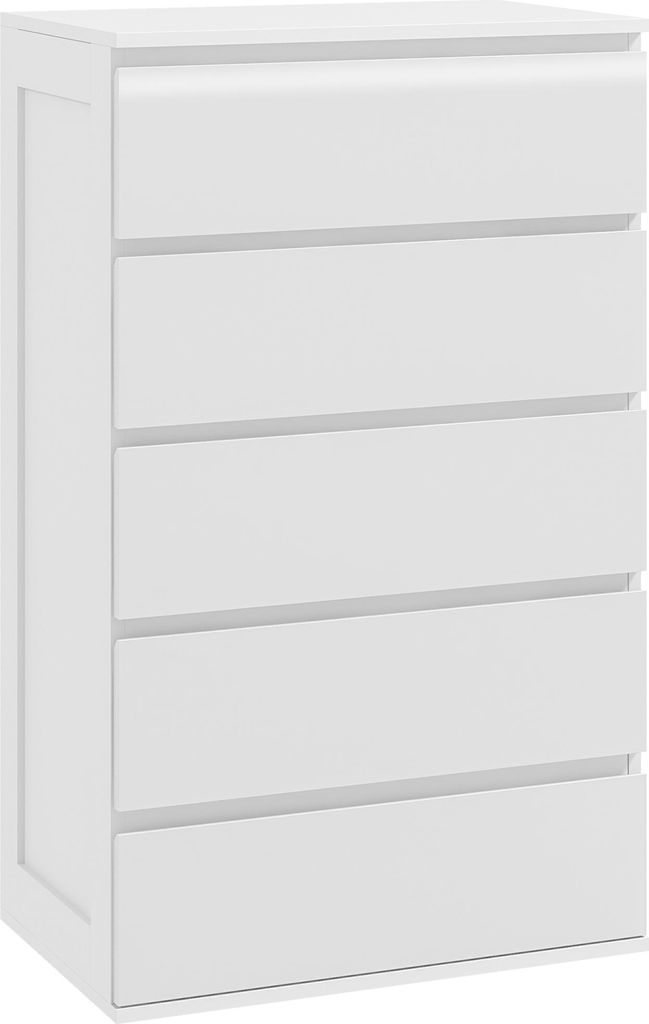 HOMCOM Commode 5 tiroirs commode chambre meuble de Image du produit 