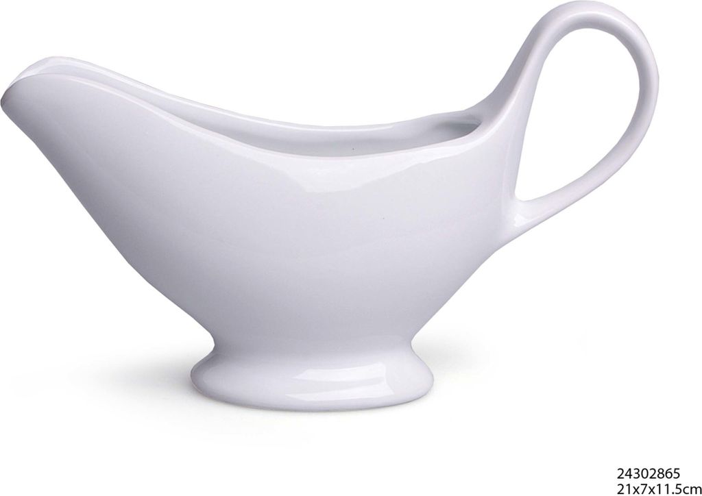 Sauciere Porzellan 21x7x11cm weiß Produktbild 
