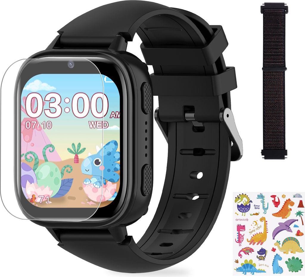 Smart Watch Kinder Telefon Uhr, Smartwatch für M?dchen Jungen mit Anruf, 31 Puzzlespielen, 15 Hörbücher, Kinderuhr Telefonieren für Kids 3-12 J...