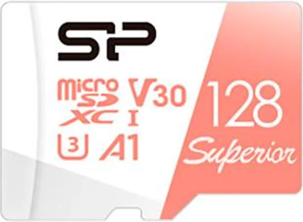 Silicon Power 128GB Superior Micro SDXC UHS-I (U3), V30 4K A2, Tarjeta MicroSD de alta velocidad con adaptador