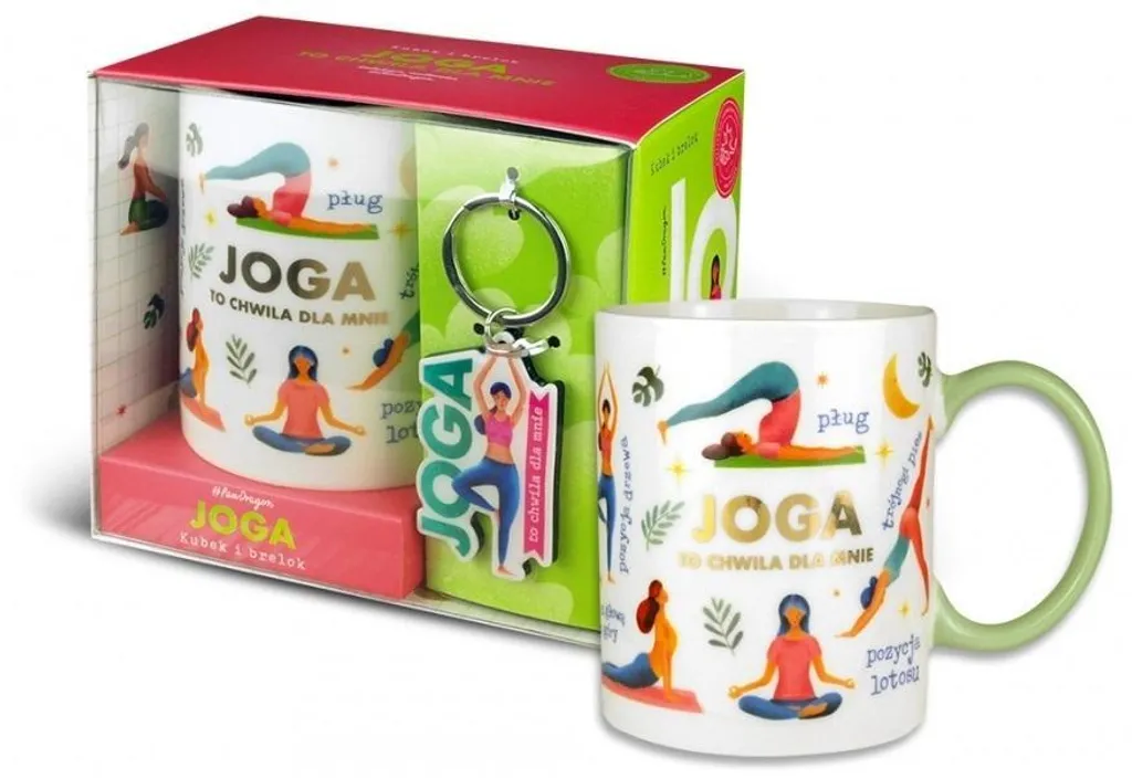 Yoga Mug Set + Ciondolo Minimal: Accessorio Trendy per amanti del Pilates