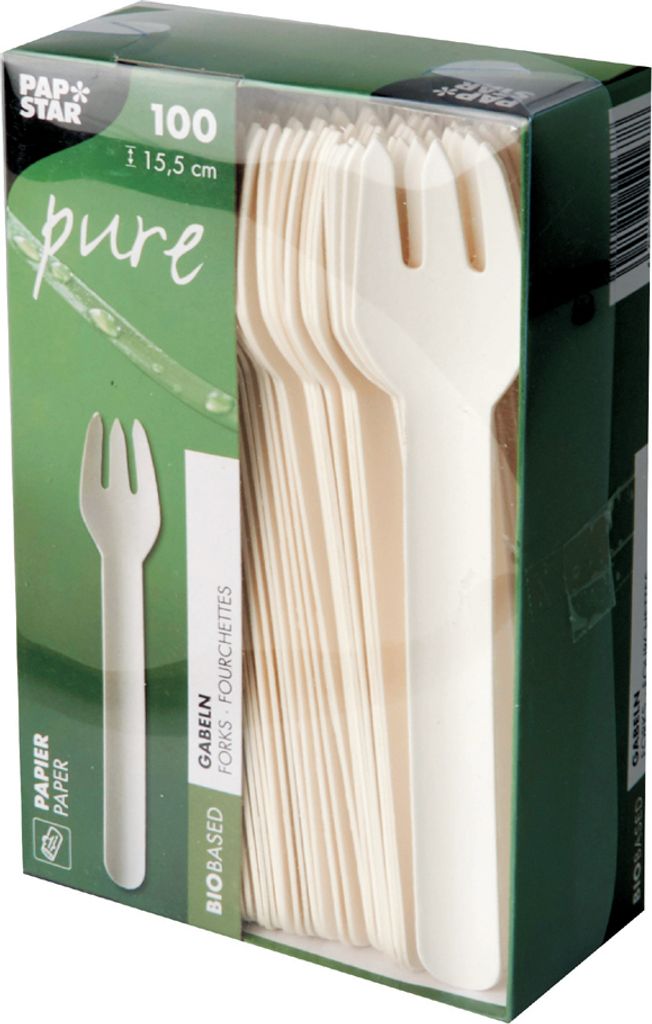 PAPSTAR 88065 PAPSTAR forchette per carta "pure", Immagine del prodotto 