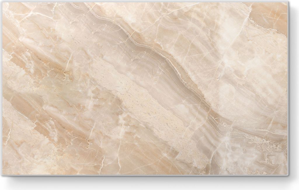 DEQORI Frühstücksbrett Glas 23x14 cm 'Helle Marmorfläche' Produktbild 