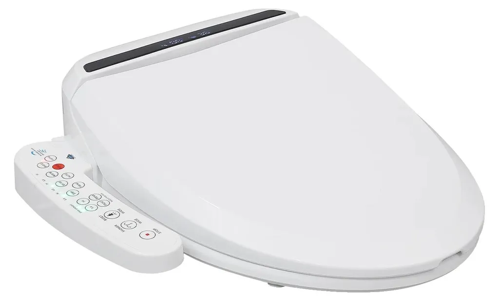 Siège de WC avec bidet blanc 220V - Abattant intelligent avec LED