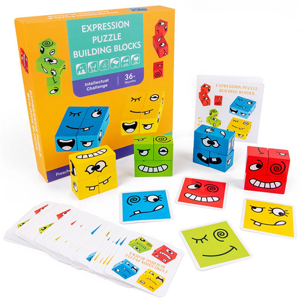 Baby Kleinkind Montessori Tetris Holz Puzzle Denkaufgabe Spiel Lustiges 