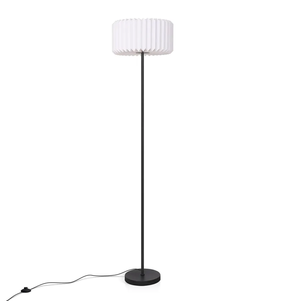 Lampadaire de Chambre Luminaire d'Ambiance Papier Blanc pour Coin Lecture - 10