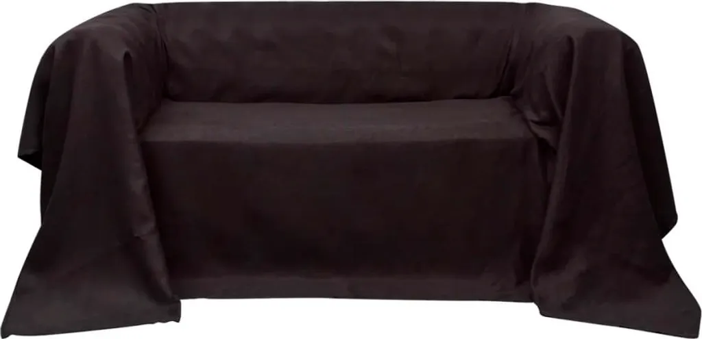 Telo Copridivano Marrone Micro-Suede 140x210cm | Antimacchia e Soft