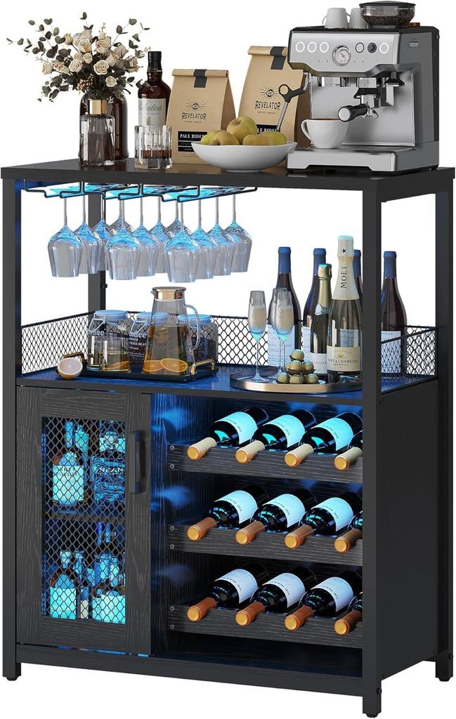 Weinschrank Barschrank mit Glashalter & Flaschenablage  mit Produktbild 