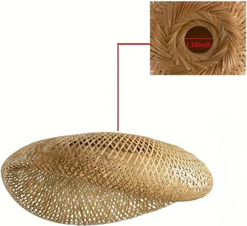 Lampada Sospensione Eco-Bambù - Design Fatto a Mano LED Friendly