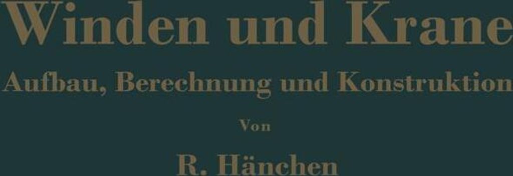 Winden und Krane