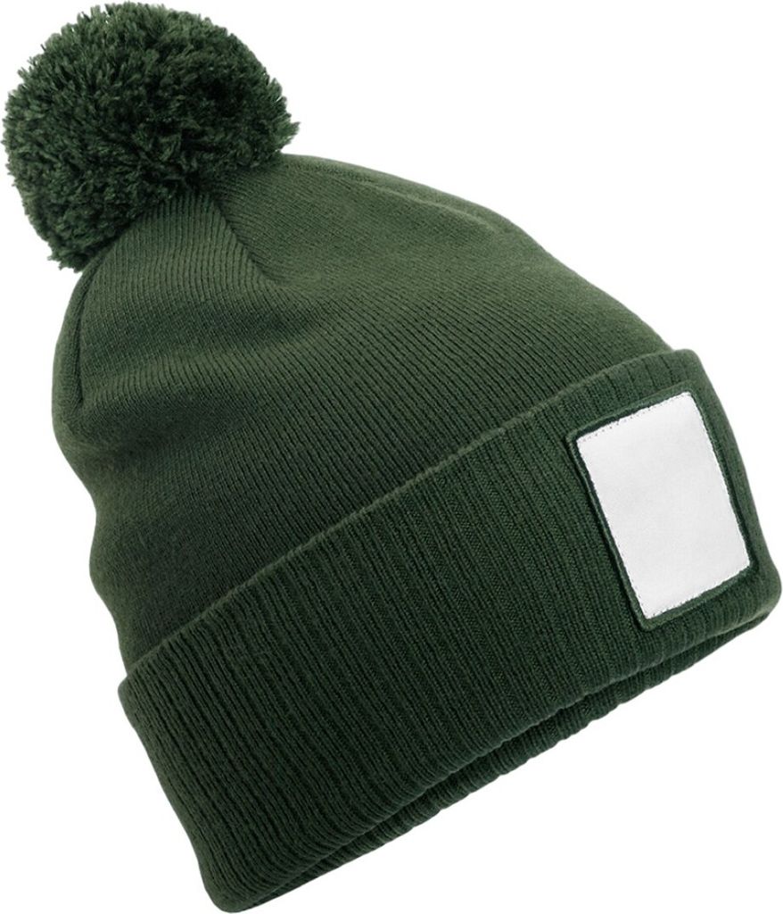 Beechfield - Mütze Bommel für Herren/Damen Uni PC7541 (Einheitsgröße) (Olivgrün)