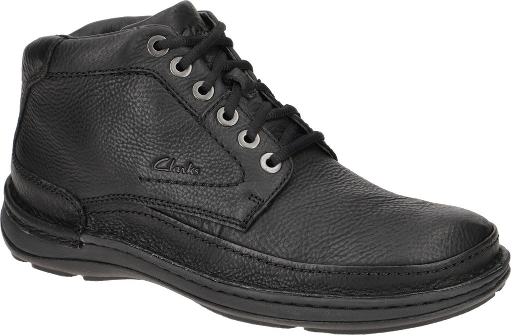 Clarks Nature Lite - Schwarz Glattleder Größe: 40 Normal