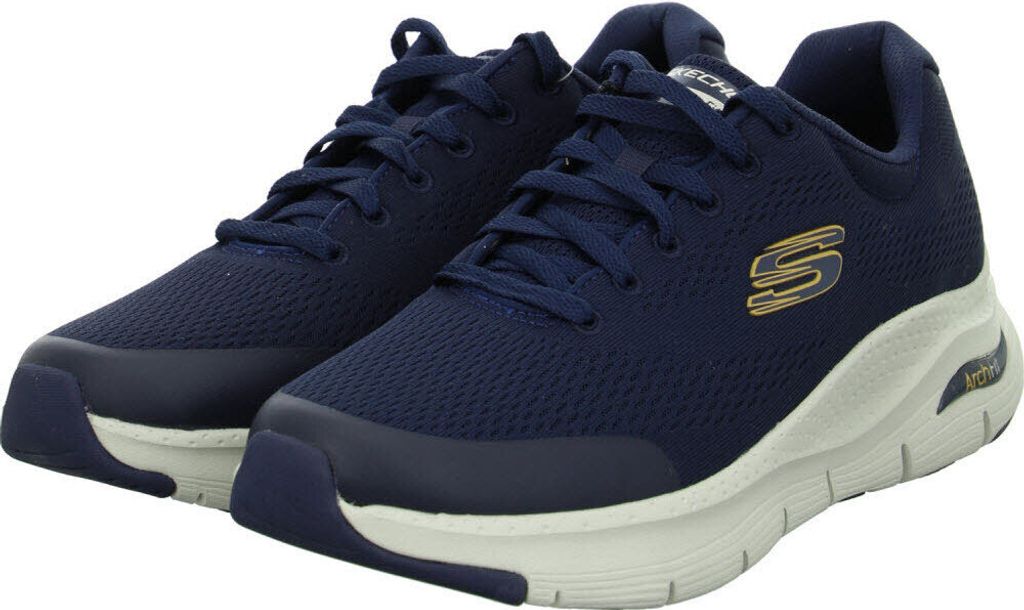 Skechers Low Sneaker ARCH FIT Herren Textil Blau Größe: 43 Produktbild 