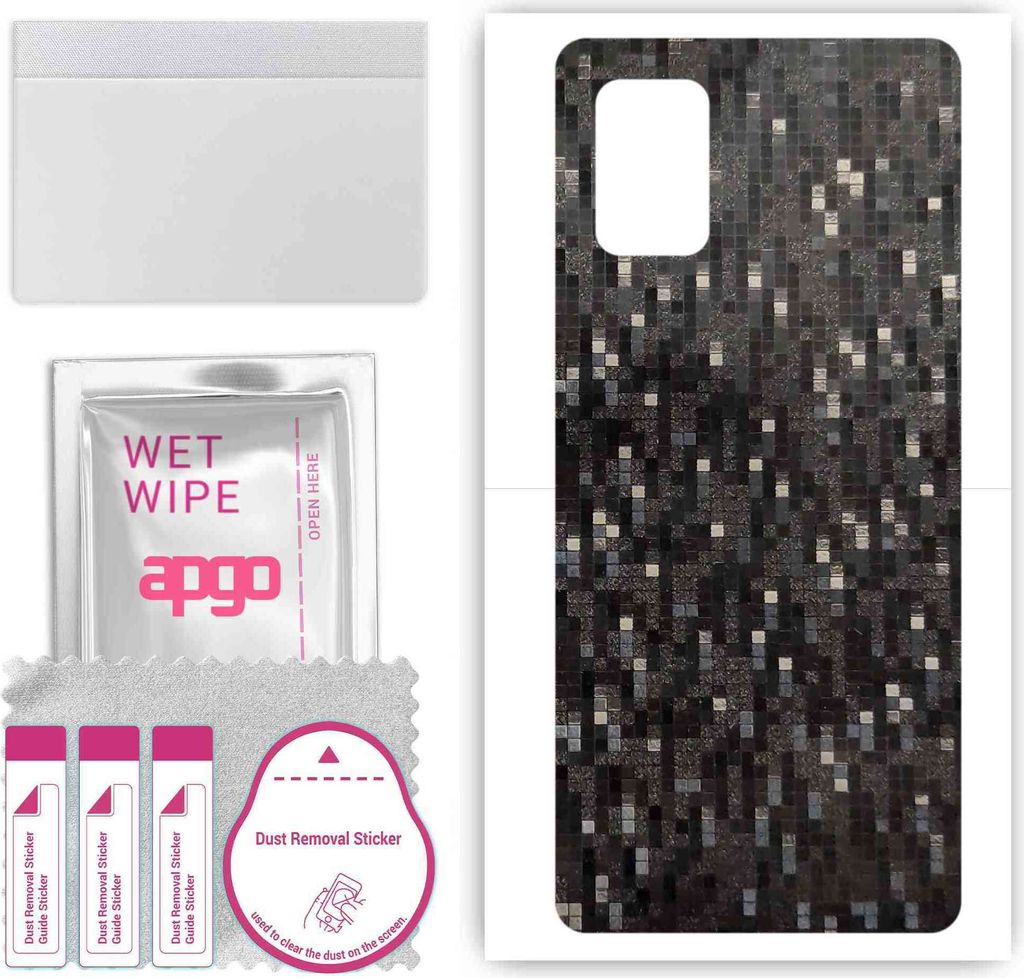 apgo Rückseite Schutzfolie, Skin, kompatibel mit Samsung Galaxy A Quantum, Hinten Displayschutzfolie aus Vinylfolie, kratzfest, einfache Montage -...