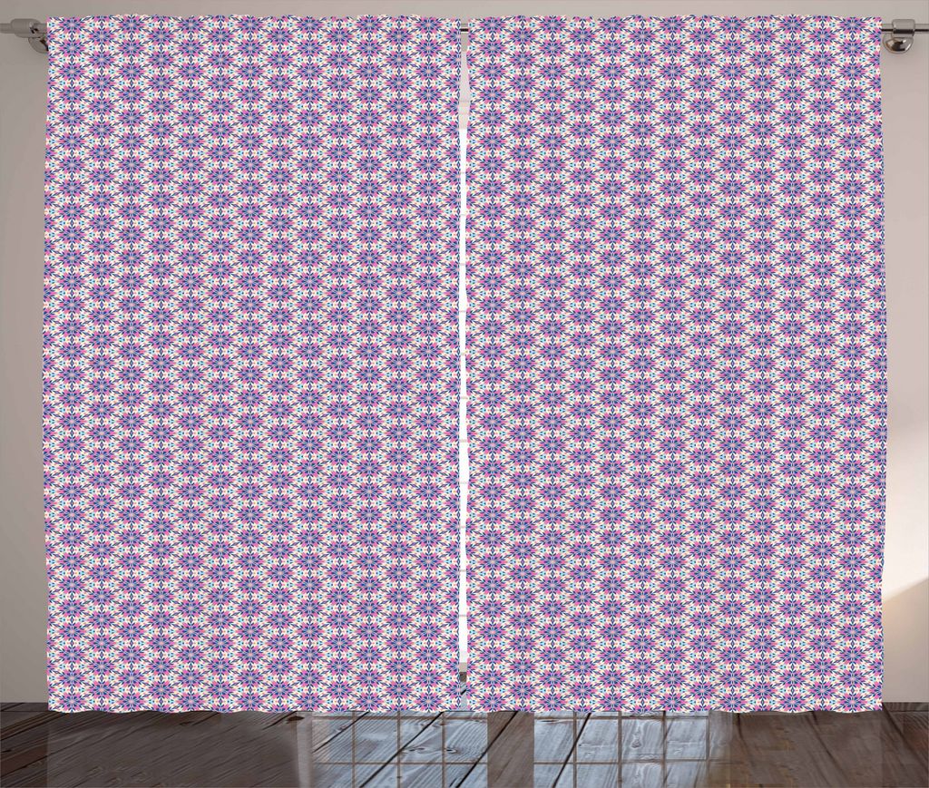 ABAKUHAUS Abstrakt Rustikaler Gardine, Blooming Frühlings-Auslegung, Schlafzimmer Kräuselband Vorhang mit Schlaufen und Haken, 280 x 175 cm, Mehr...