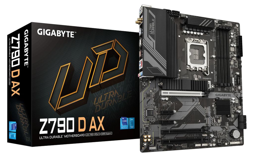 GIGABYTE Z790 D AX Motherboard - Unterstützt Intel Core 14. Produktbild 