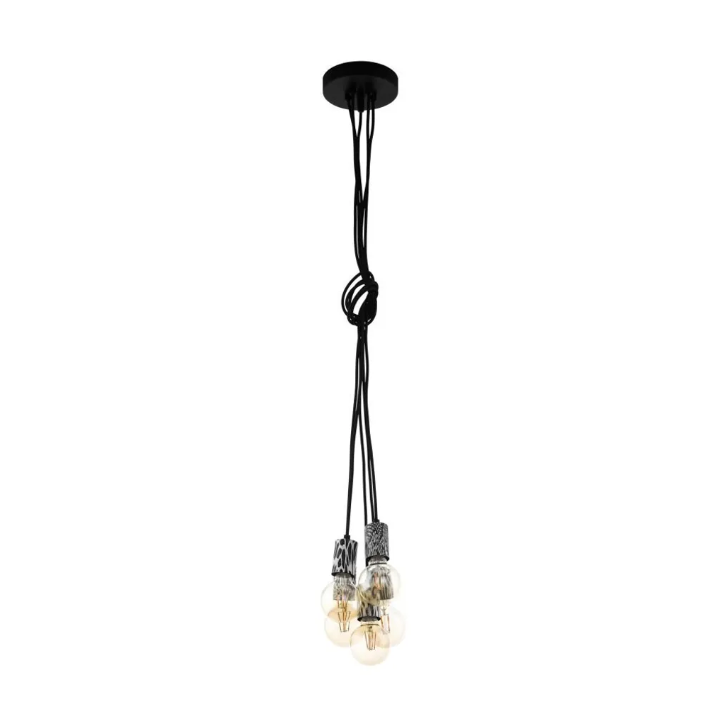 Lampada a Sospensione Eglo Coulsdon 43314 Vintage Nero | Offerta Online