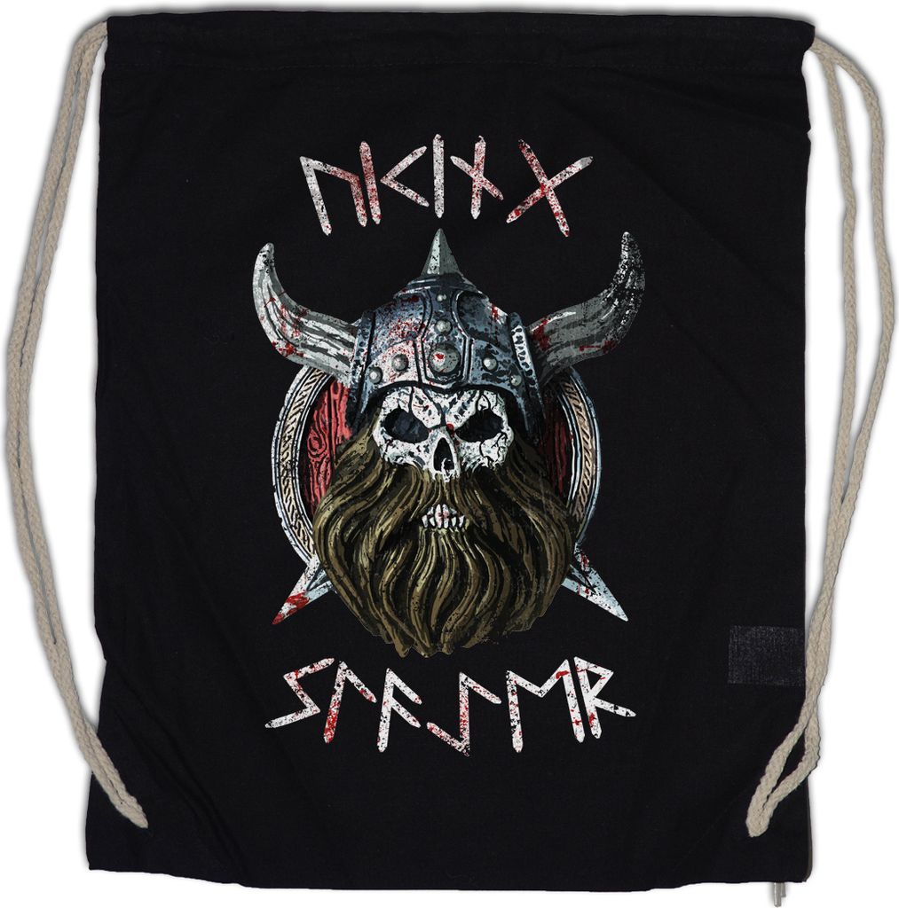 Urban Backwoods Viking Slayer, Turnbeutel, Farbe: Schwarz